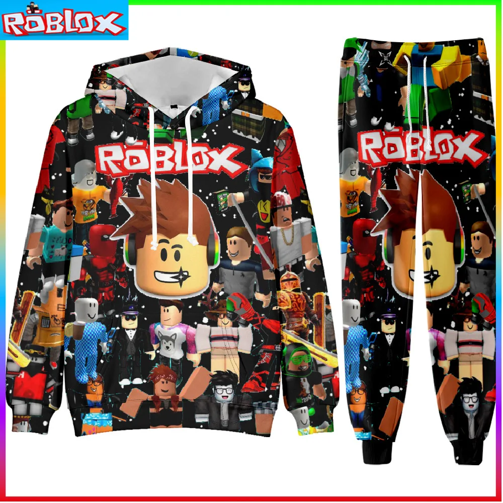 Roblox New Game Animation Peripheral Two-dimensional Korean Trend 3D  Digital Printing Multi-color Jacket Sweatshirt - AliExpress