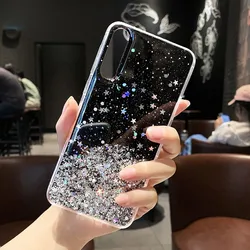 Sparkling Glitter Bling Phone Case Cover - Galaxy A42 5G (Black)