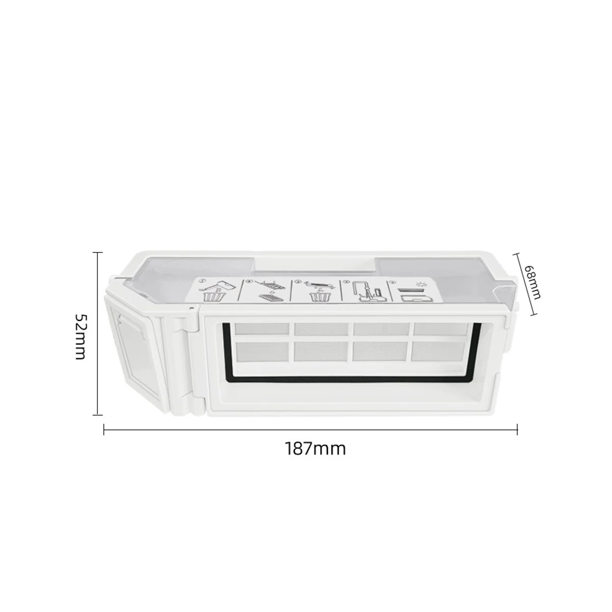 Dust Box HEPA Filter Accessories for Ecovacs T20 MAX T20 PRO PLUS Robot Vacuum Cleaner Replacement Dust Bin Spare Parts