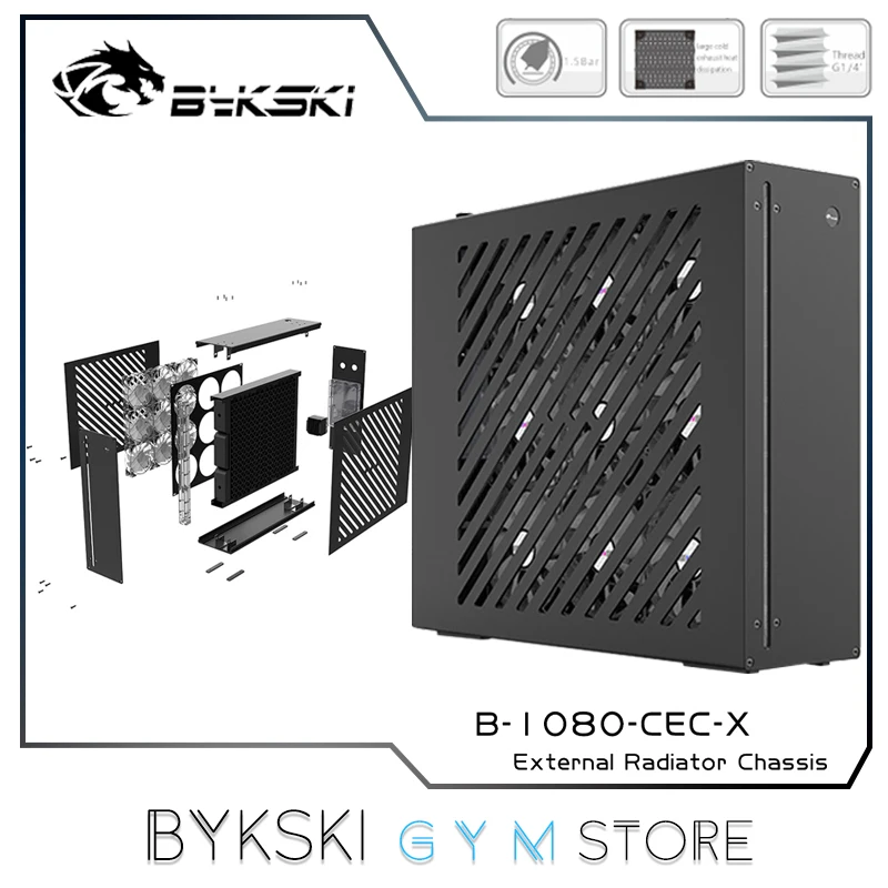 

Bykski External Water Cooling 1080 Water Cooling Radiator Notebook Server Beauty Medical B-1080-CEC-X