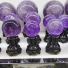Natural Amethyst Ball Quartz Massage Sphere Polished Reiki Healing Exquisite Room Decoration Mineral Amethyst Ball Souvenir Gift 6