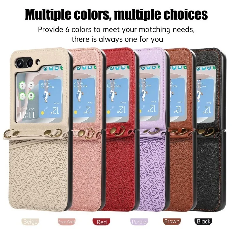 Elegant PU Leather Crossbody Phone Case with Card Holder – Premium Protective Cover