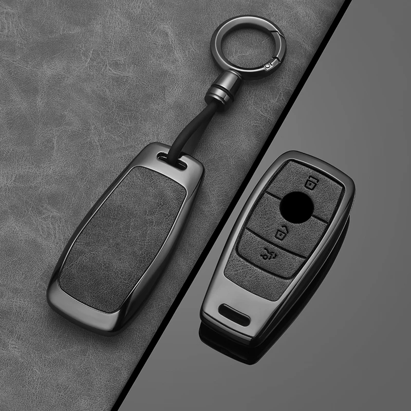 Alloy Style Fashion Car Key Case Cover Shell Fob For Mercedes Benz A C E S G Class GLC CLE CLA W177 W205 W213 W222 X167 AMG key case car key shell car key key shell