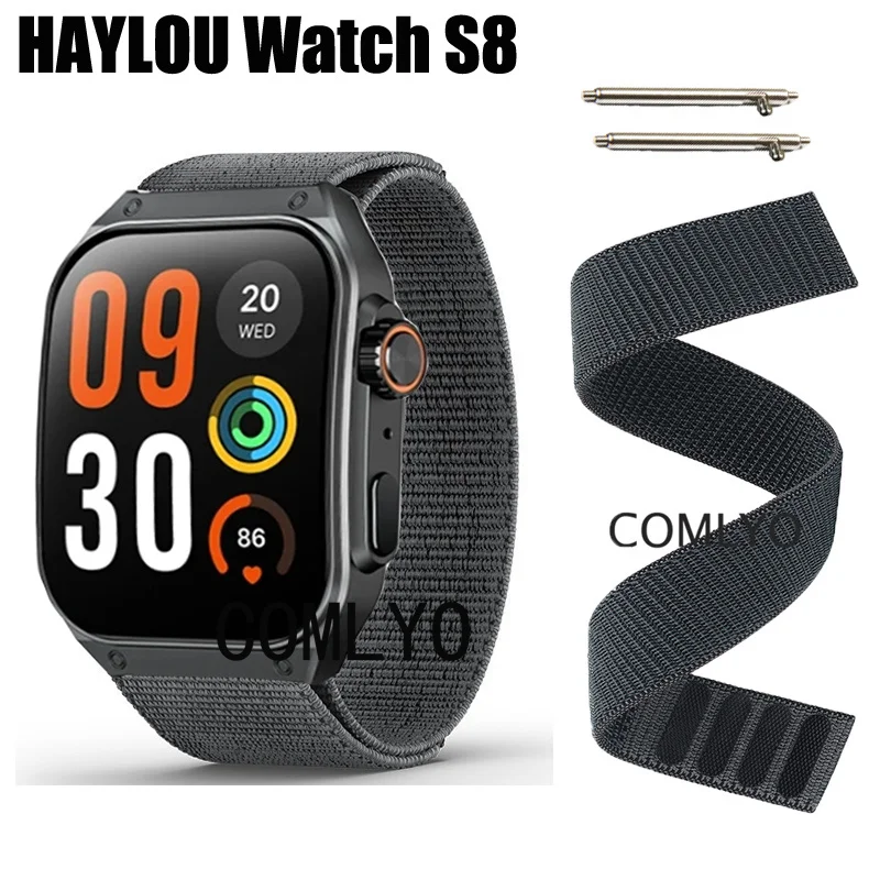 

Новинка, нейлоновый ремешок для часов HAYLOU Watch S8, мягкий ремешок с крючком