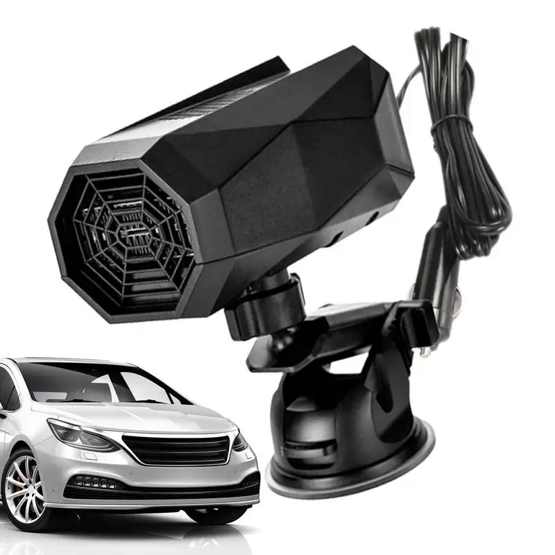 

12 Volt Portable Heater For Car Suction Cup Shape Auto Heating Fan Windshield Heater Fast Heating Cooling Fans Auto Accessories