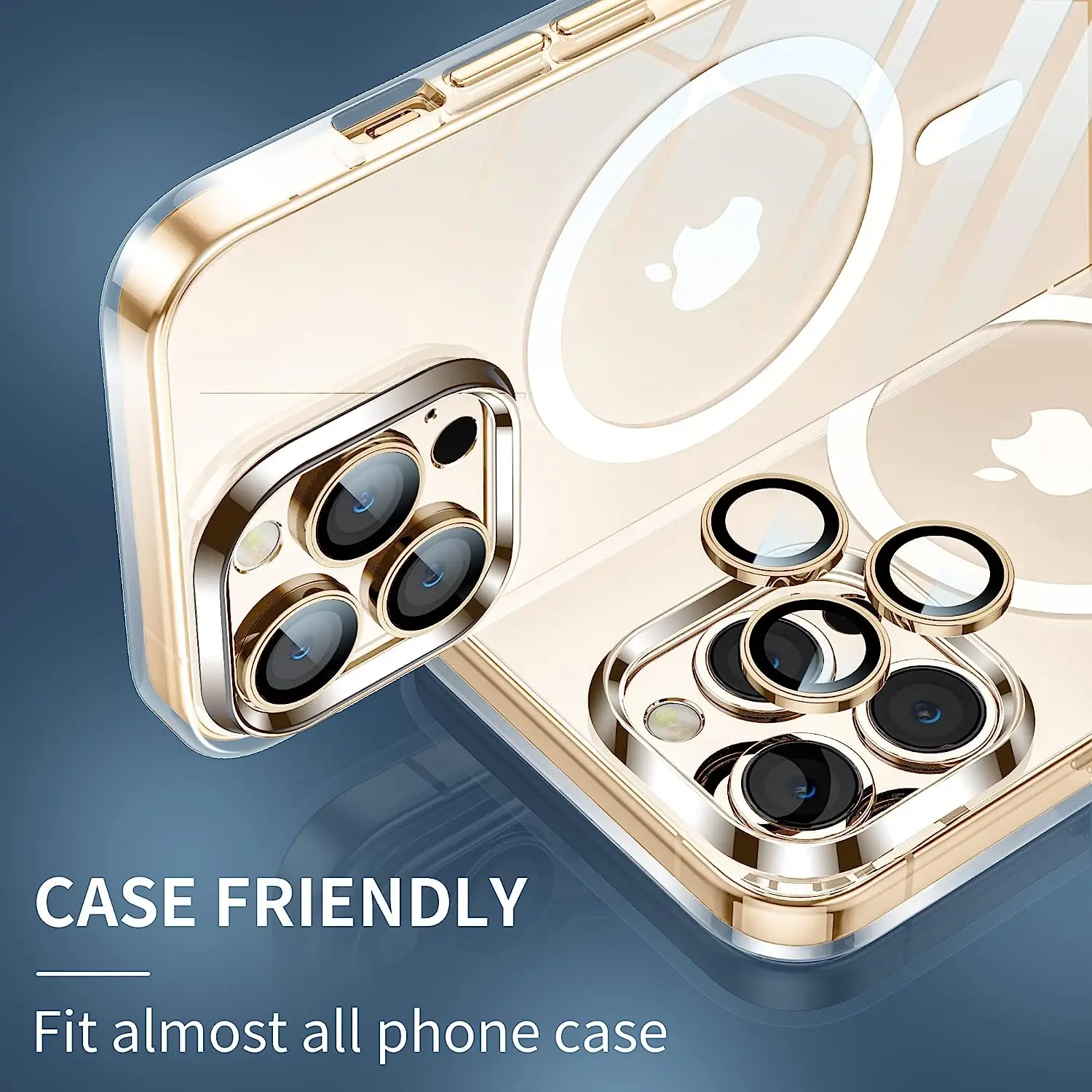 Gold Yellow Camera Lens Protector - Premium Glass Protection Film