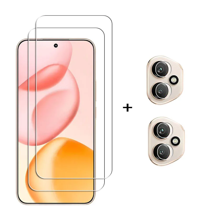 6-in-1 Tempered Glass Screen Protector with HD Lens Film