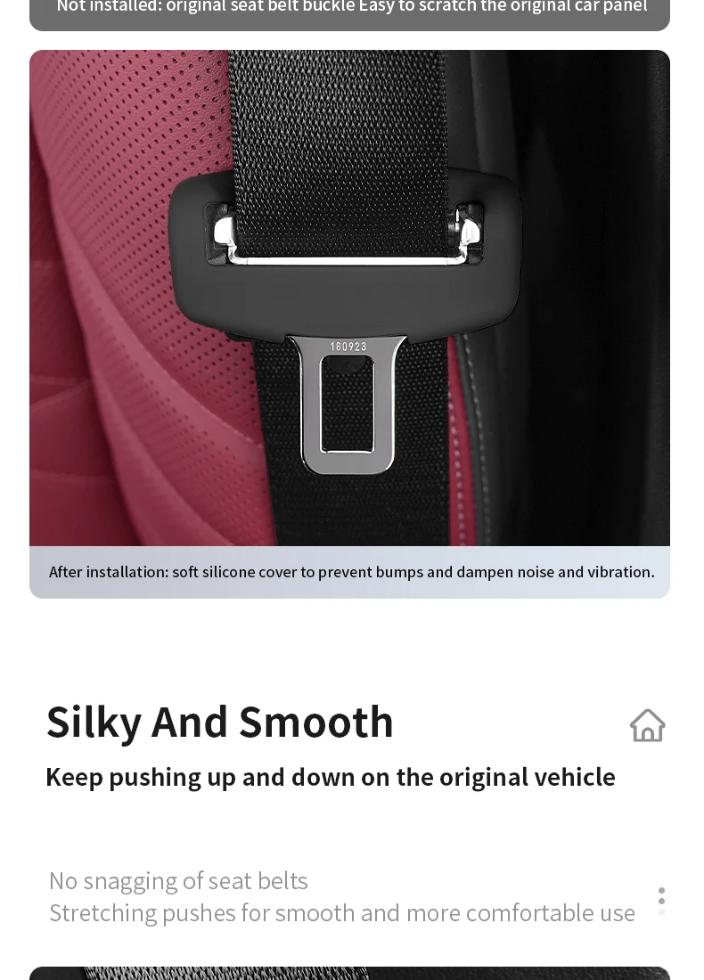 Silikon Auto Sitz Gürtel Schnalle Clip Schutz Für BMW 5er G60 X1 X2 U10 U11 Auto Vorne Hinten Sicherheitsgurt Abdeckung Auto Zubehör – Detail 4