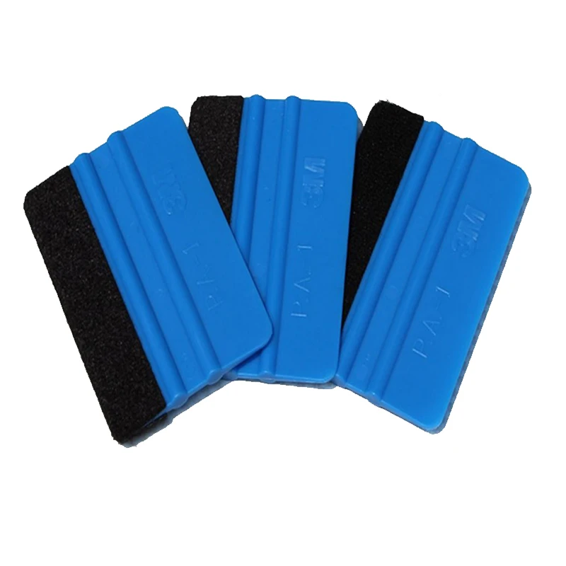 Razor Blade Scraper Window Scraper Tool Automotive Film Tools Scraper Tool Kit Window Scraper Razor Blade Scrapers Car Film Scraper Car Vinyl Scraper Glue Removal Scraper Auto Blue Vinyl Carbon Fiber Window Ice Remover Cleaning Wash Car Scraper With Felt Squeegee Tool Film Wrapping Scraper 1/5/10Pc