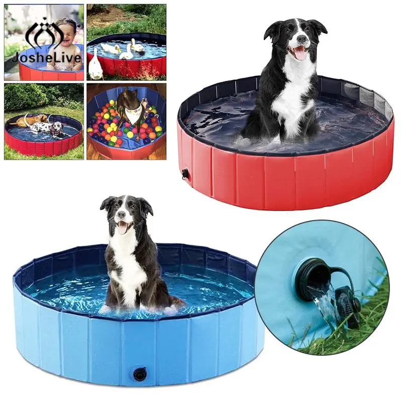 

Dog Pool Foldable Dog Swimming Pool Outdoor Baby Kids Pool for Dogs Cat Collapsible Bath Tub Portable Pet Kids Swimming Pools