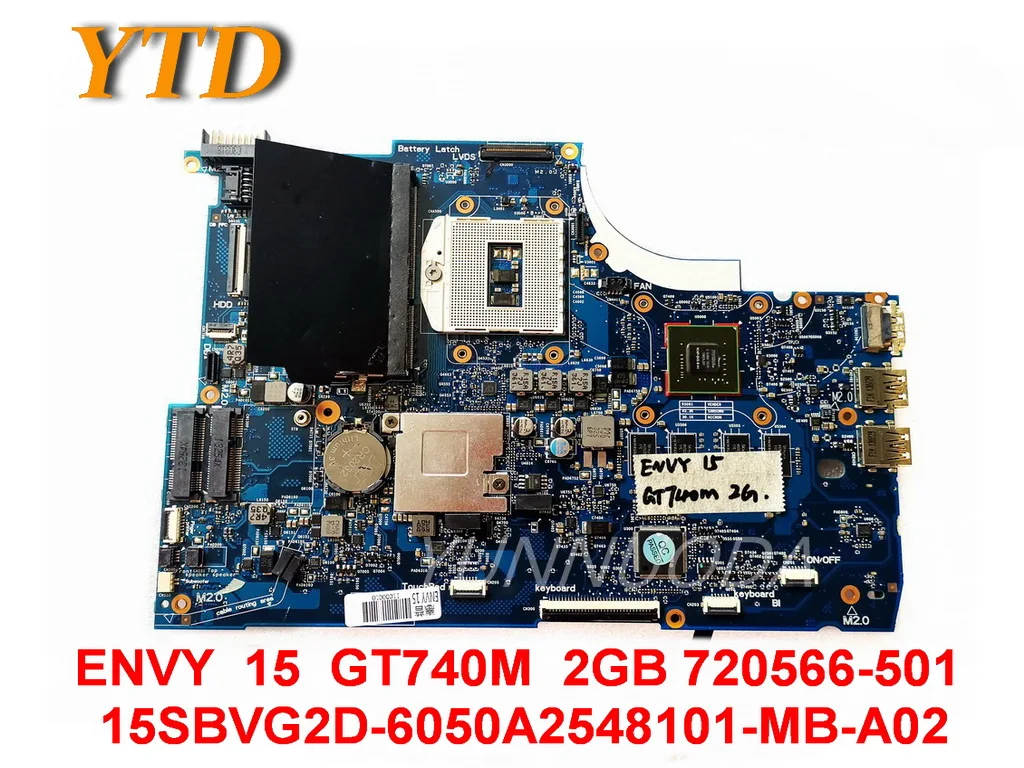 Original for HP ENVY 15 Laptop motherboard ENVY 15 GT740M 2GB 720566