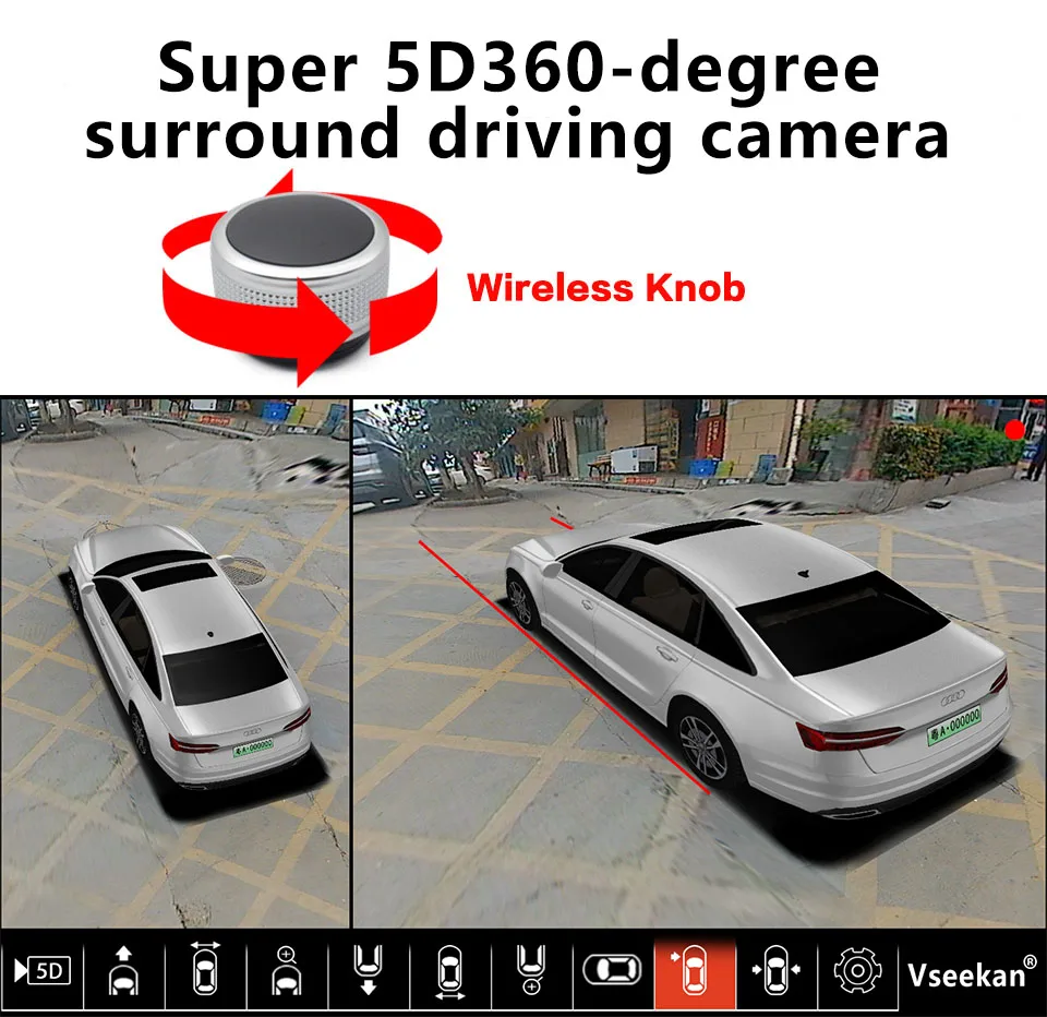 Carsanbo Auto 360-grad 4 Kameras 2D Surround Ansicht Parkplatz Kamera  Vogel-auge Panorama System DVR HD 1080P Auto Kamera - AliExpress