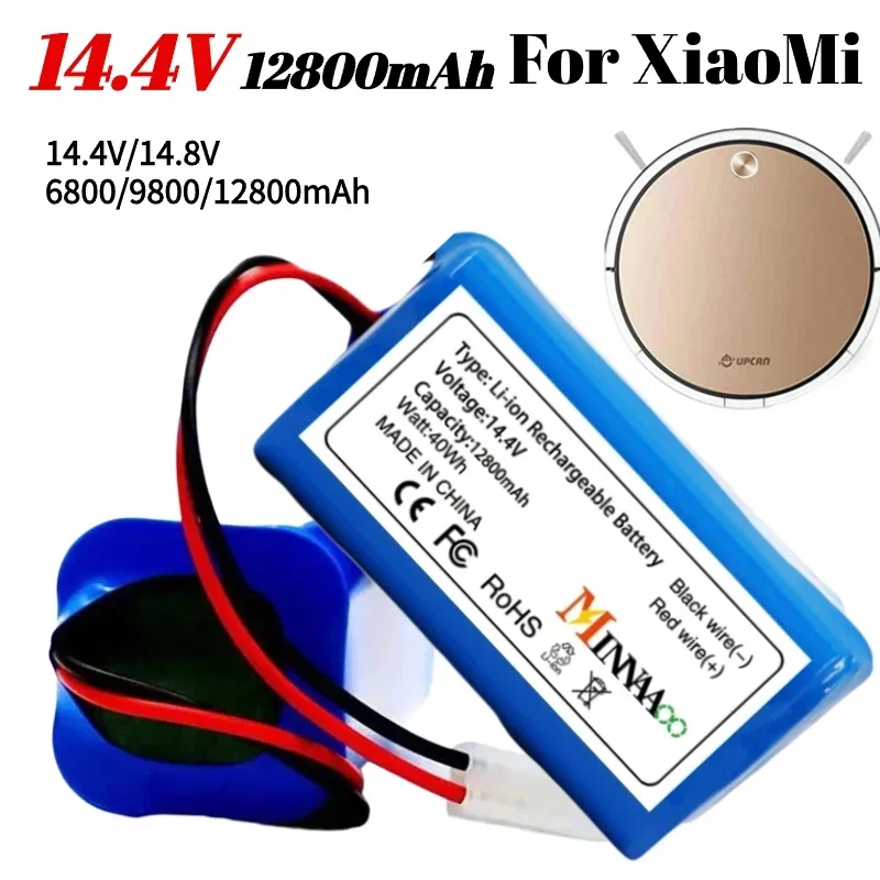 

Original 14.8V 12800mAh Li-ion Battery for Xiaomi G1 MI Robot Vacuum-Mop Essential MJSTG1 Robot Vacuum Cleaner 18650Battery Pack
