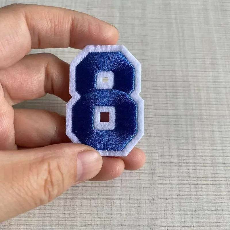 Multicolor Number Patch Set - Embroidered Iron-On Fabric Decals