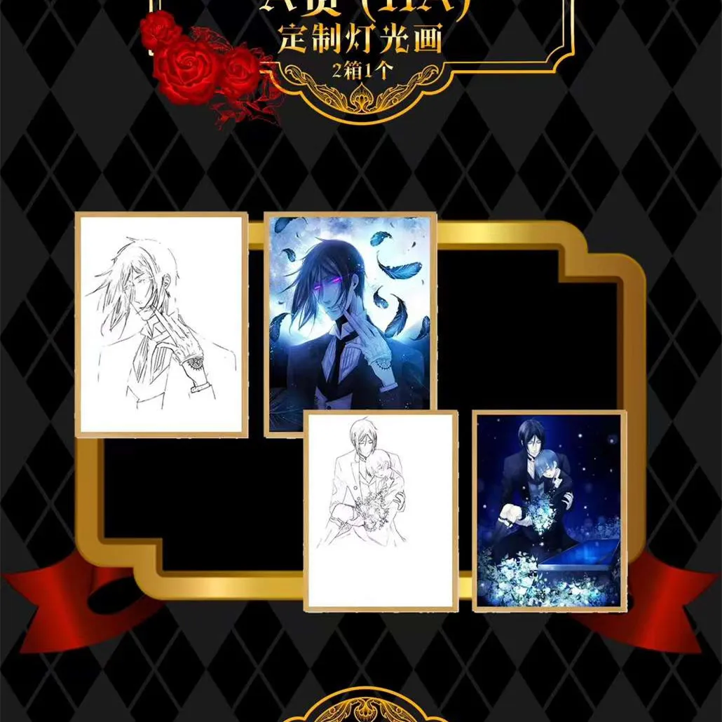 Mengying Anime Original Black Butler Card Collection Series Sebastian&middot;Michaelis BGX KMR Rare Cards Children Christmas Toy Gifts