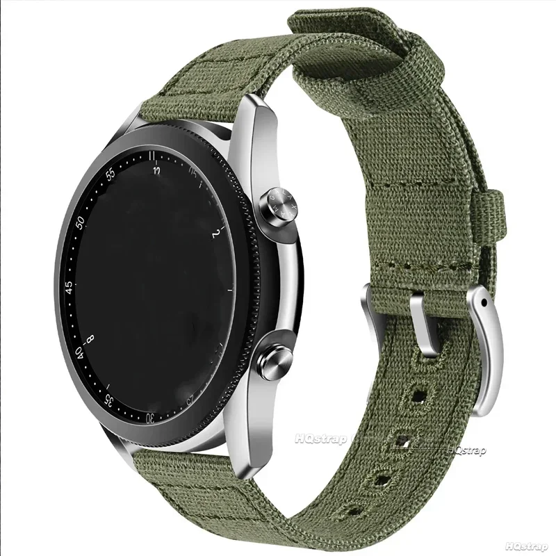 Canvas Nylon Quick Release Watch Strap with Pin Buckle
