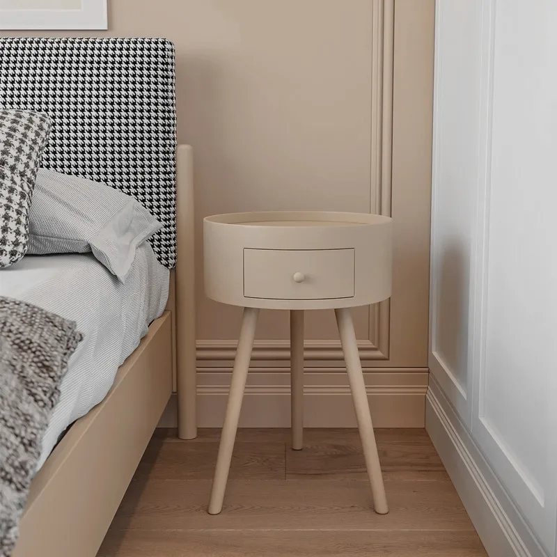 Creative Circular Bedside Table Drawer Design Bedside Plus High