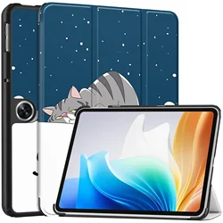 Magnetic Folding PU Leather Tablet Cover with Auto Sleep and Anti-Dust Features for Oneplus Pad GO (LM)