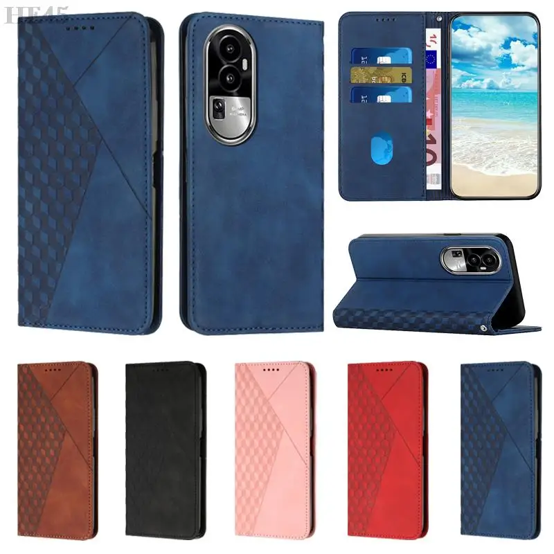 

Phone Case For OPPO A96 A94 A93 A92 A78 A77 A74 A73 A58 A57 A55 A54 A53 A17 Realme 11 10 9 Pro Wallet Magnetic Leather Covers