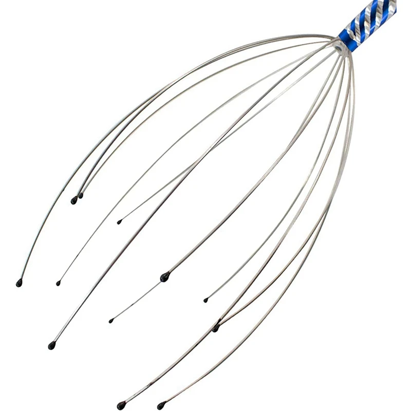 4X Head Massage Spider Head Masseur For Relaxation Therapy And Stress Relief
