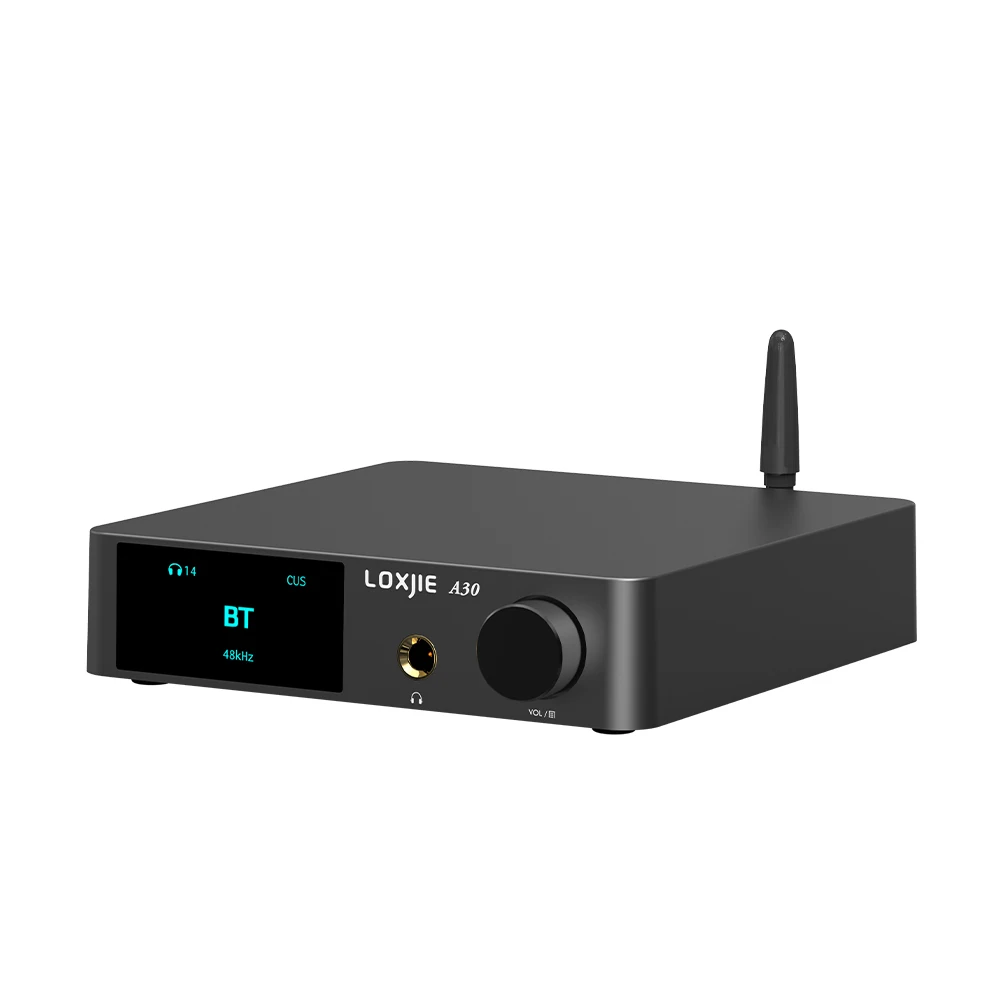 

2023 A30 Desktop Stereo Audio Power Amplifier & Headphone Amp Support APTX 5.0 DAC Chip With Remote Control