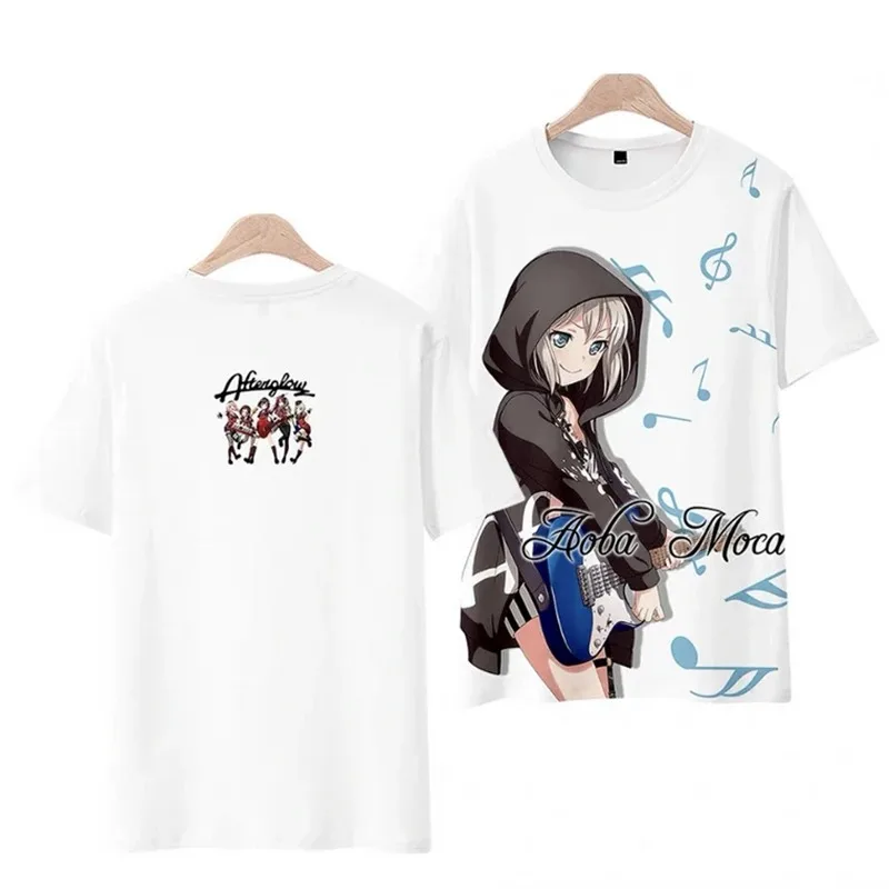 Kawaii music beautiful bang dream! 3d T-shirt fashion anime men women t-shirts tops o-neck short sleeve boys girls t-shirts