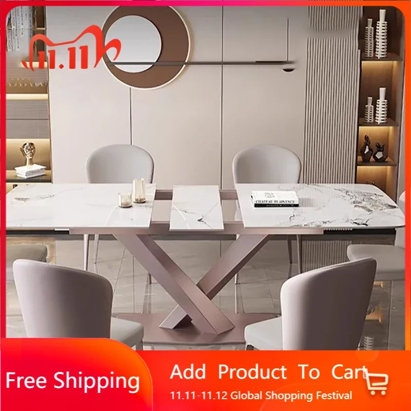 

Stone Balcony Dining Tables Mid Century Modern Luxury Dining Tables Garden Breakfast Mesa De Jantar Livingroom Furniture Sets