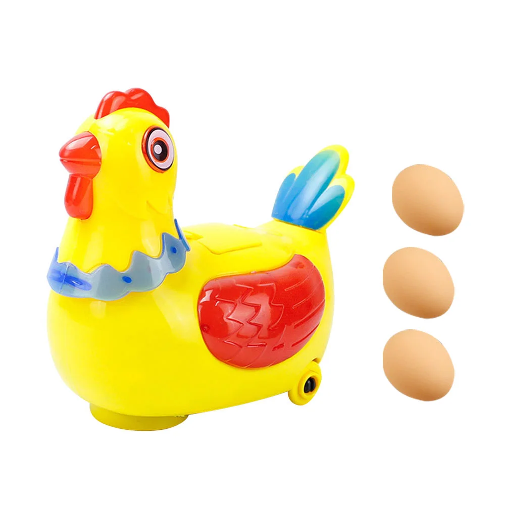 

1 Set Chicken Laying Eggs Electric Stuffed Chick Singing Walking Plaything ( )