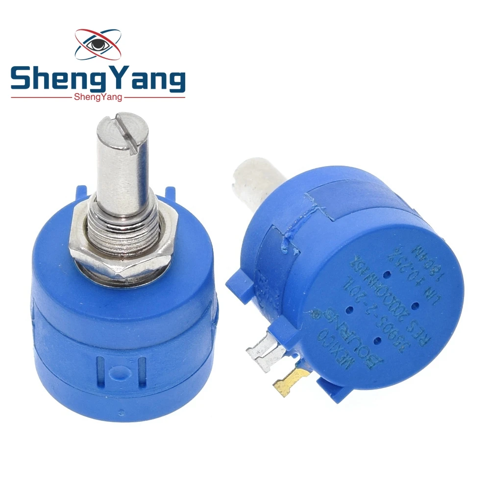 Multiturn Potentiometer Linear Potentiometer Rotary Potentiometer Potentiometer Kit Trimmer Potentiometer Potentiometer Knobs Adjustable Resistor TZT 3590S series potentiometer 500 1K 2K 5K 10K 20K 50K 100K ohm 3590S-2-103L 3590S 101 102 103 104 201 202 203 501 502 503
