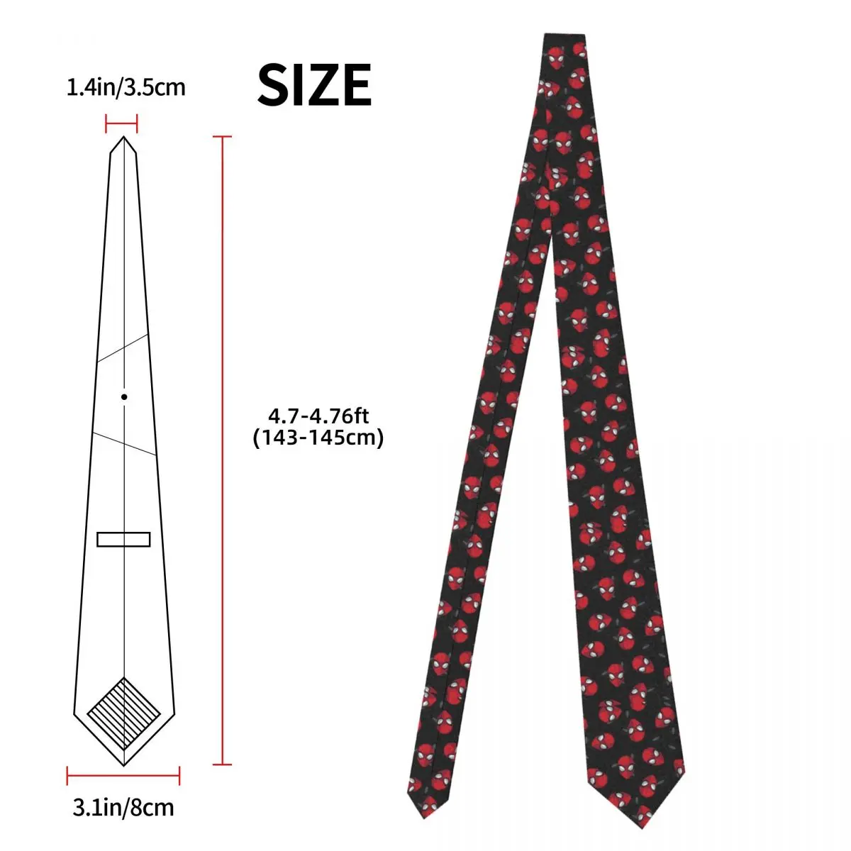 Spider Cobweb Pattern Necktie Mens Mens Suit Tie Spider Man For Thanksgiving Day