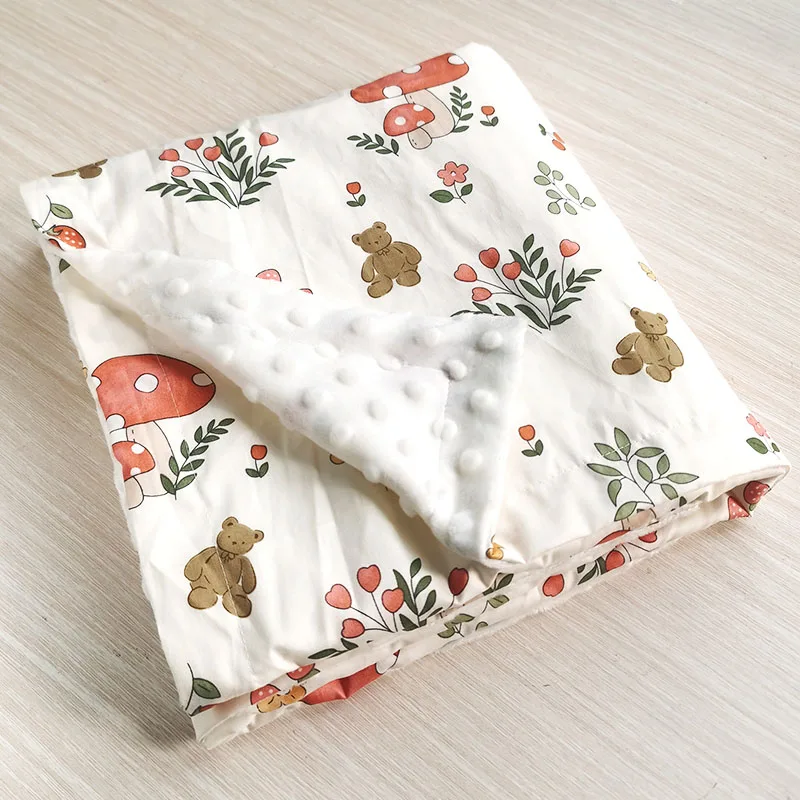 Spring Baby Blanket Warm Double Layer Swaddle Wrap Newborn Thermal Soft Fleece Bath Towel Baby Stroller Blanket Sleepsack 76*102 4