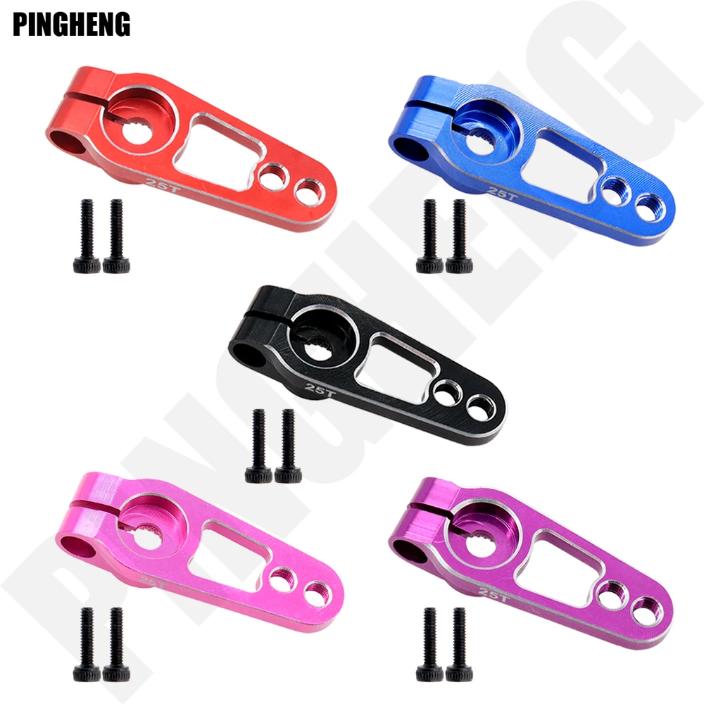

Aluminum Alloy 25T Steering Servo Arm for Futaba Savox Power HD Motors Sakura D4 RC MG995 MG946R RC Car Large Torque Servo Parts