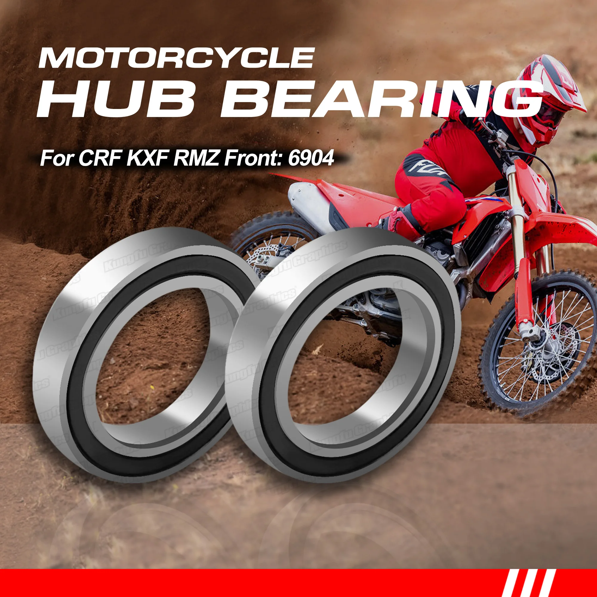ALL BALLS Rear Wheel Bearing Kit (25-1250) – Fits Honda CR/CRF & Suzuki RMZ Dirt Bikes