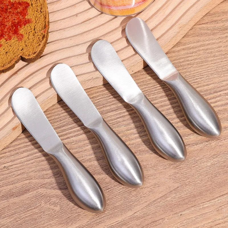 Cheese Scraper Stainless Steel Butter Spreader Jam Pastry Making Butter Knife Toast Wipe Household Kitchen Accessories 1/6Pcs