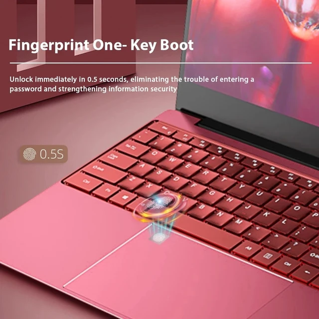 Dere Laptop MBook M11 15.6" 12GB RAM 512GB SSD Intel Celeron N5095 with Fingerprint Unlock Backlit Keyboard Windows 10 Notebook 4