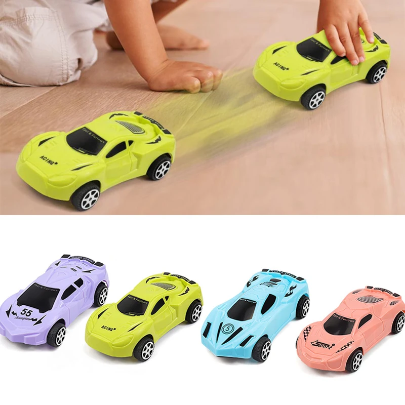

1pc Mini Cartoon Pull Back Inertia Sliding Rail Toys Racing Car Models Children Boys Kid Gift Model Cars Diecast Model Cars