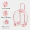 CatsMeaw™ Cat Carrier Suitcase with Wheels and Telescopic Handle 4