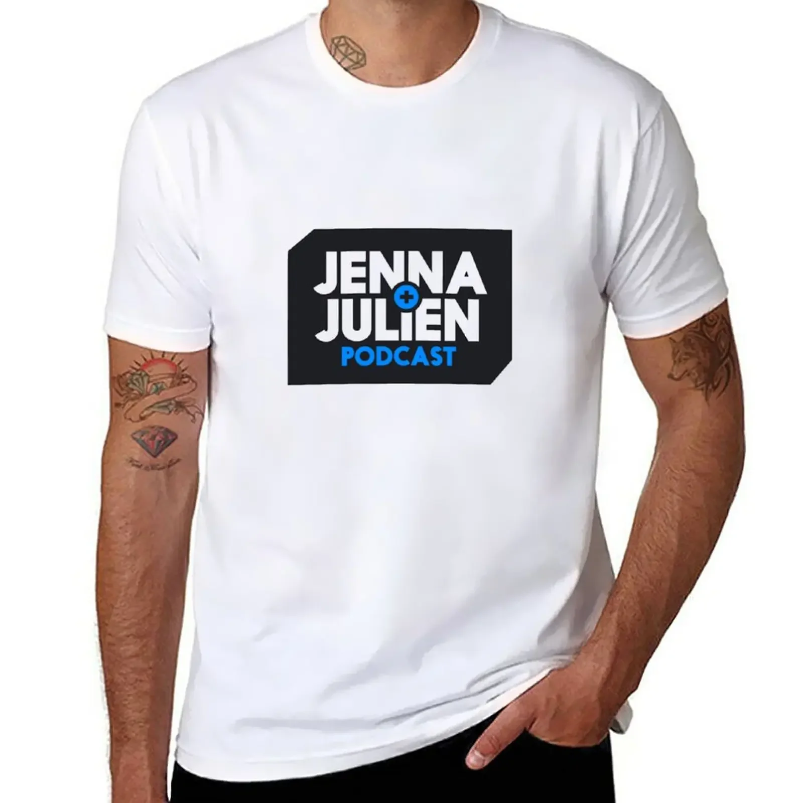 

Jenna and Julien Original Podcast T-Shirt boys animal print quick-drying blacks mens plain t shirts