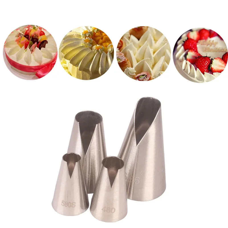 480#580S#580#686 Confectionery Cake Nozzles Cream Decoration Fondant Flower Icing Piping Pastry Tips Baking&Pastry Tools