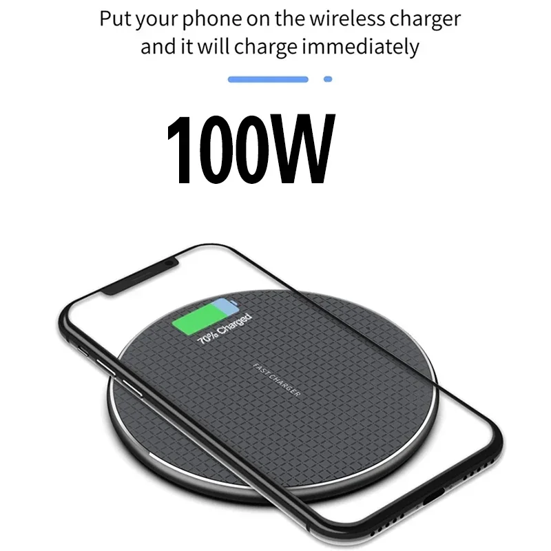 Wireless Charger 200W for iPhone 14 13 12 15 Xs Max X XR Plus Ulefone Doogee Samsung Note 9 Note S21 Super Fast Charging Pad