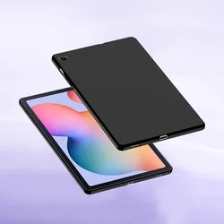 Enhanced Airbag Silicone Soft TPU Tablet Cover, 10.4 - inch - TabS6 Lite 10.4 2020 (Black)