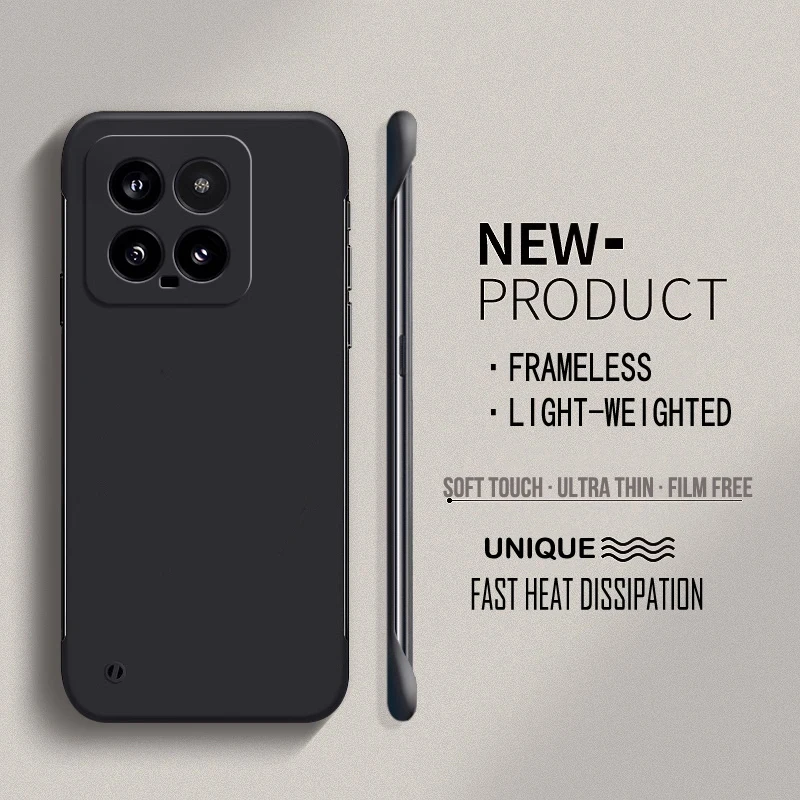 Solid Frameless Ultra Slim Matte Phone Case - Protective Bumper Shell Cover