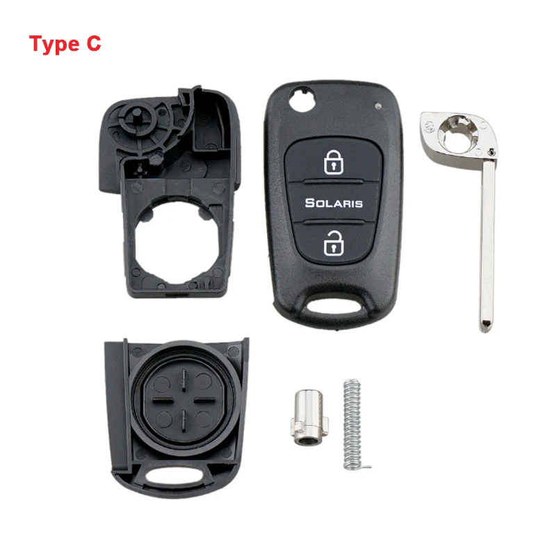 Enhanced Flip Folding Car Key Fob Case Shell Replacement