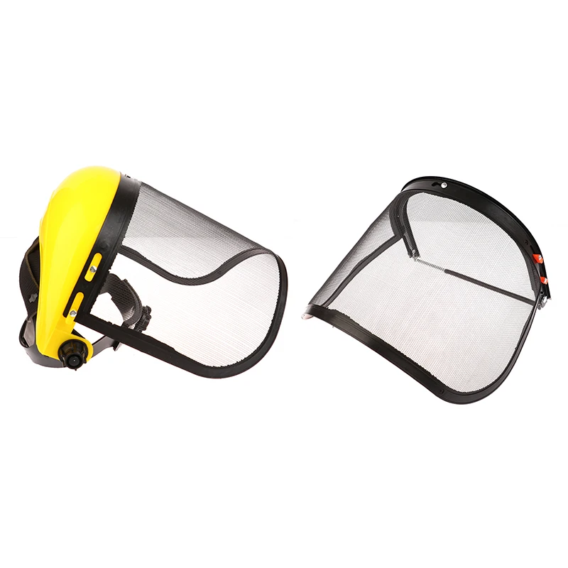 Casque de protection forestier avec visière intégrale en maille pour débroussailleuse et coupe-herbe {YY30}