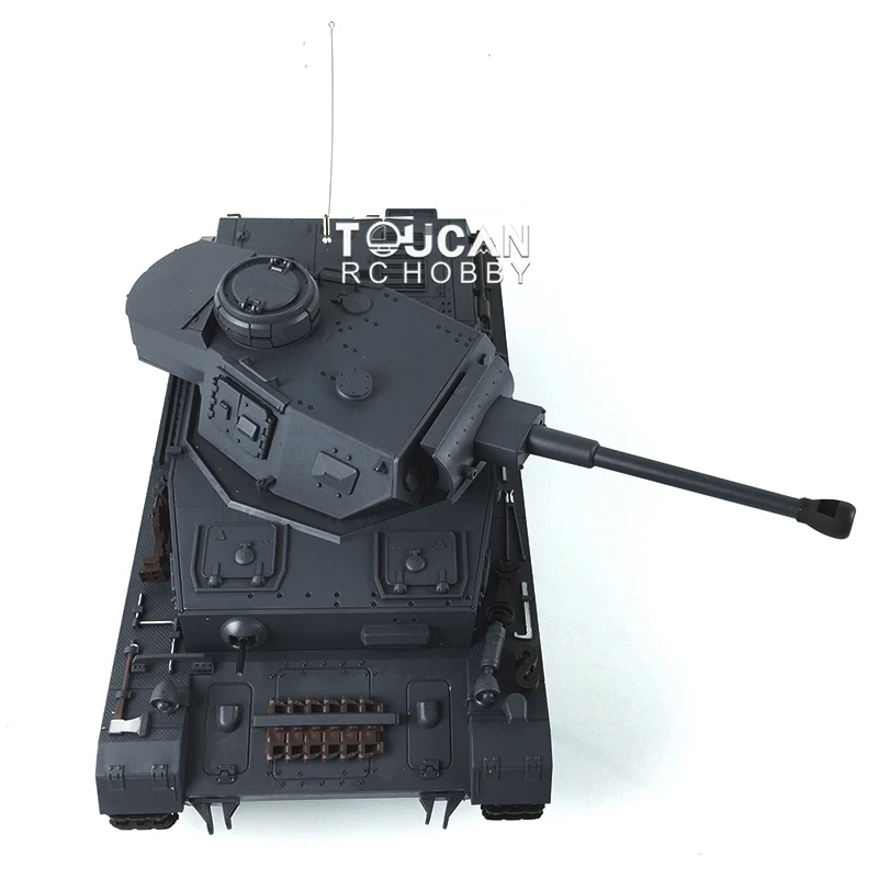 1/16 7.0 2.4G Heng Long Plastic German Panzer IV F2 RTR RC Tank 3859 360° Turret TH17396-SP-SMT4 6