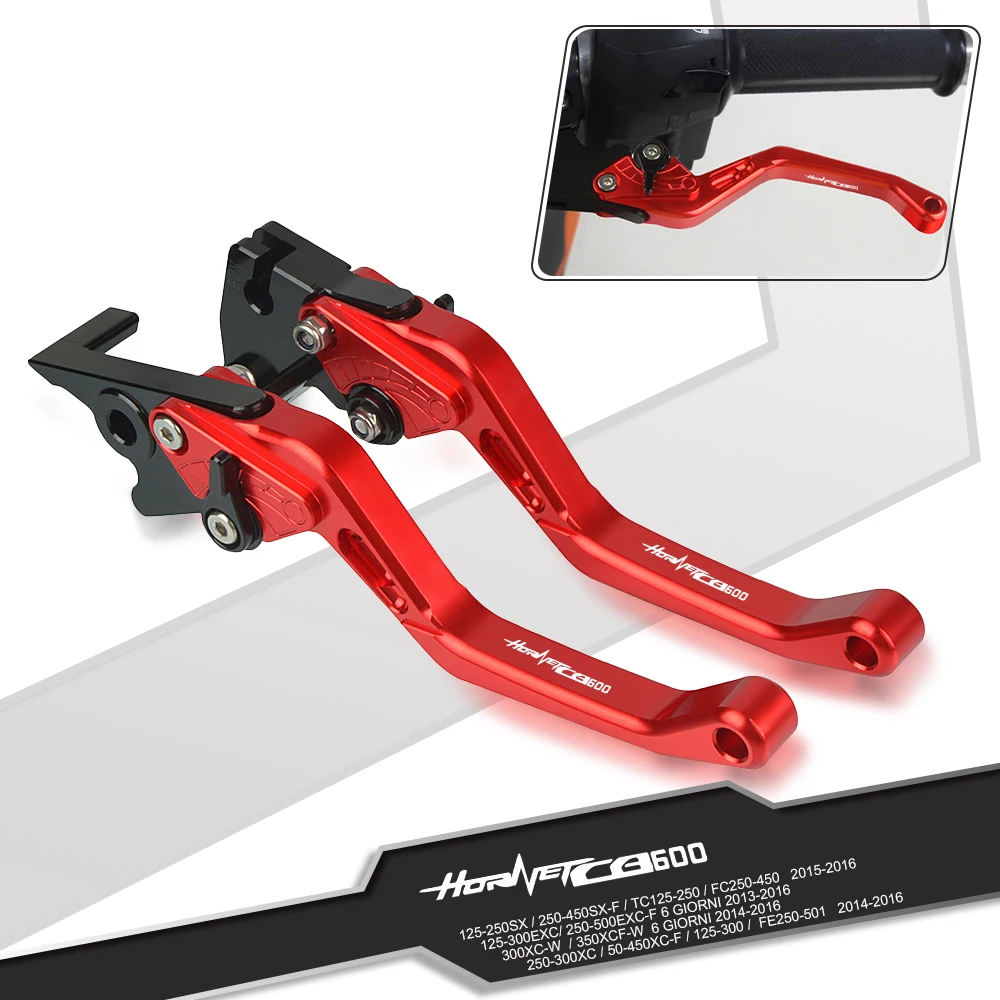 

Motorcycle Adjustable Lever Aluminum Short Brake Clutch Levers Handle Grips For Honda CB600F HORNET 1998-2006 1999 2000 2001 CB