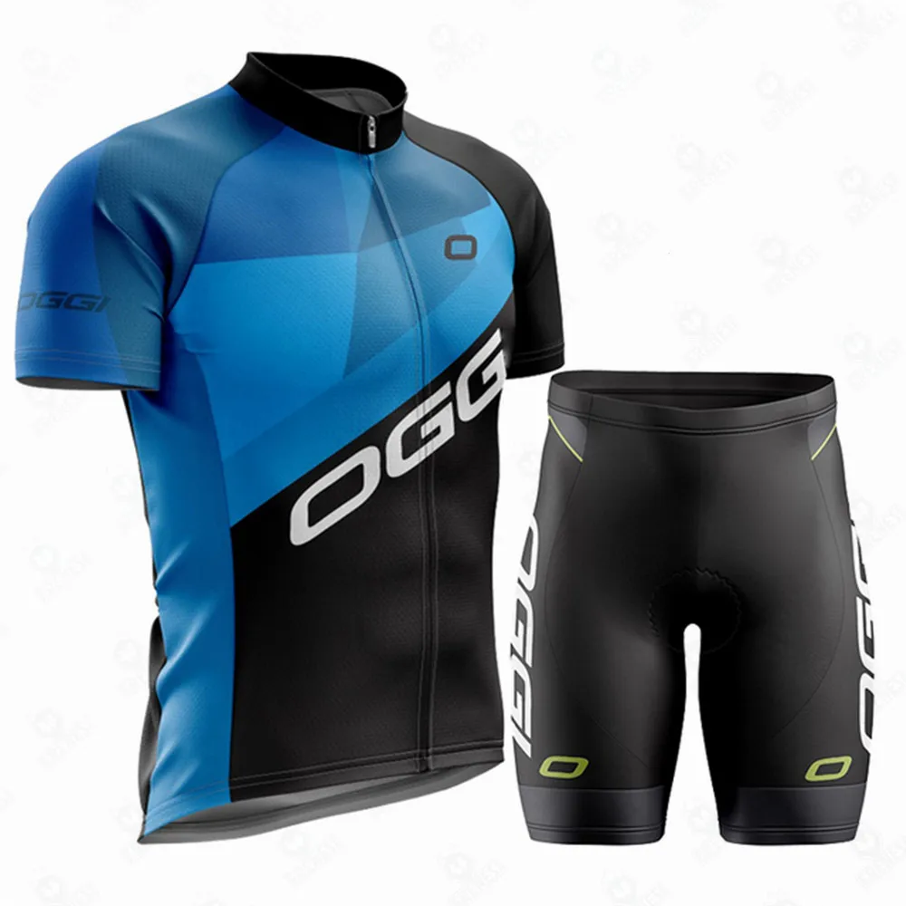Oggi Sports Pro Team Cycling Jersey Set Uomo Summer Bicycle Mtb Road Shirt Bavaglino Shorts Suit Ropa Ciclismo Maillot Hombre
