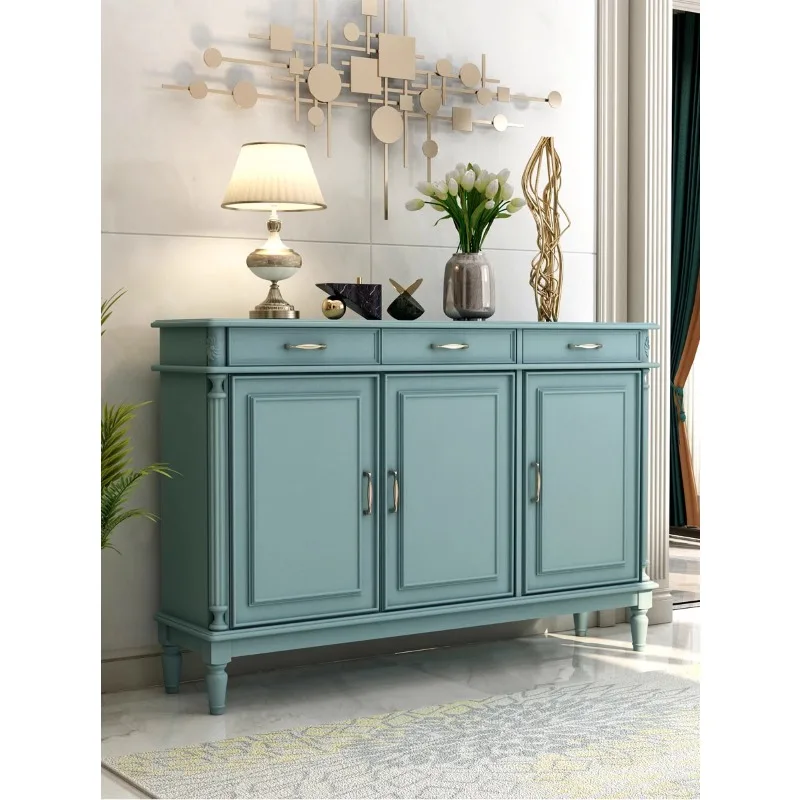 

American style solid wood shoe cabinet, European style minimalist household storage cabinet, modern fully furnished living room