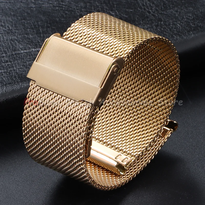 Elegant Milanese Stainless Steel Watch Strap - Universal Fit Bracelet