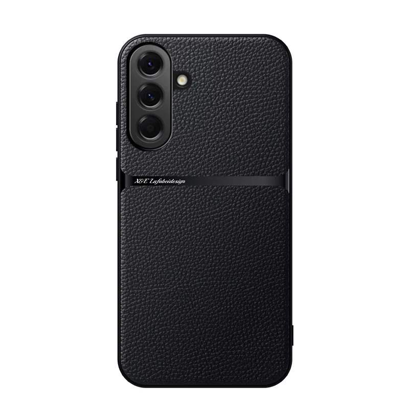 Magnetic PU Leather Ultra-Thin Camera Protection Phone Case with Soft TPU